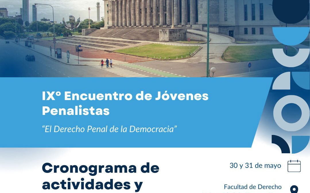 IX Encuentro de Jóvenes Penalistas AAPDP - Cronograma